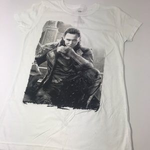Hot Topi Loki Thor Graphic Women’s T-shirt SZ L